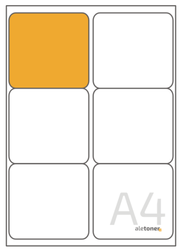 99x93 etykiety samoprzylepne