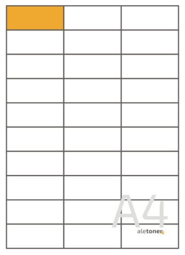 70x29,5 etykiety samoprzylepne