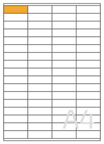 52x16 etykiety samoprzylepne