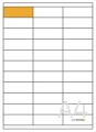 70x25 etykiety samoprzylepne