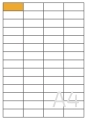 52x21 etykiety samoprzylepne