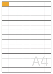 etykiety, naklejki, nalepki samoprzylepne LAMBDA - 30x19,8 mm 7x15 szt. 100 arkuszy A4 białe